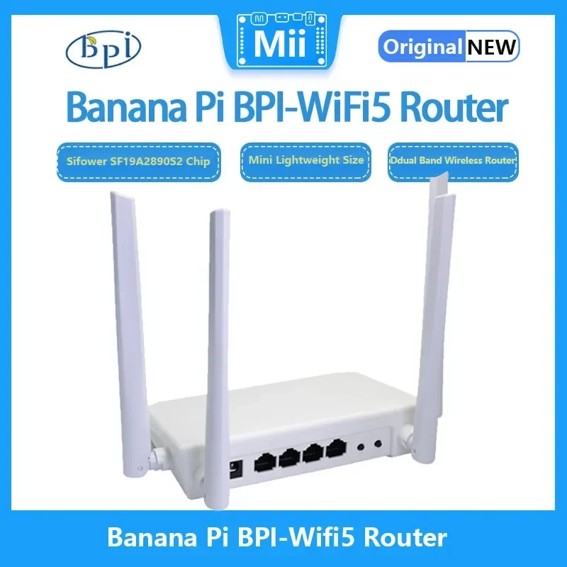 Banana Pi BPI-Wifi5 Siflower SF19A2890S2 Dual-band 1.2Gbps Rate High Performance