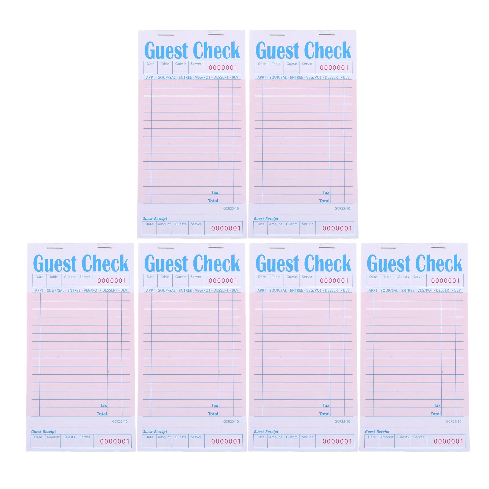 blocos-de-notas-para-garcons-de-restaurante-6-pecas--bloco-de-notas-para-garconete-papel-para-recibo-de-pedidos-de-comida-vermelho-para-bares-cafes-garcons-e-clientes