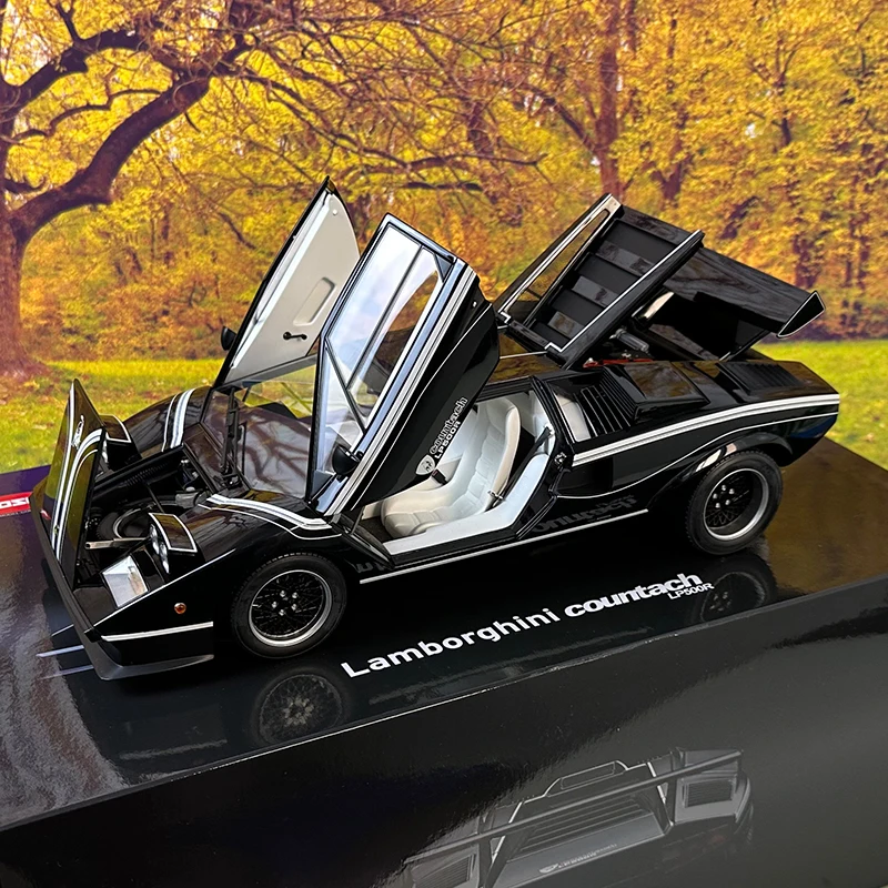 Kyosho 1/12 Lamborghini Countach LP500R Metal car model Black special edition presents for boys for the holidays