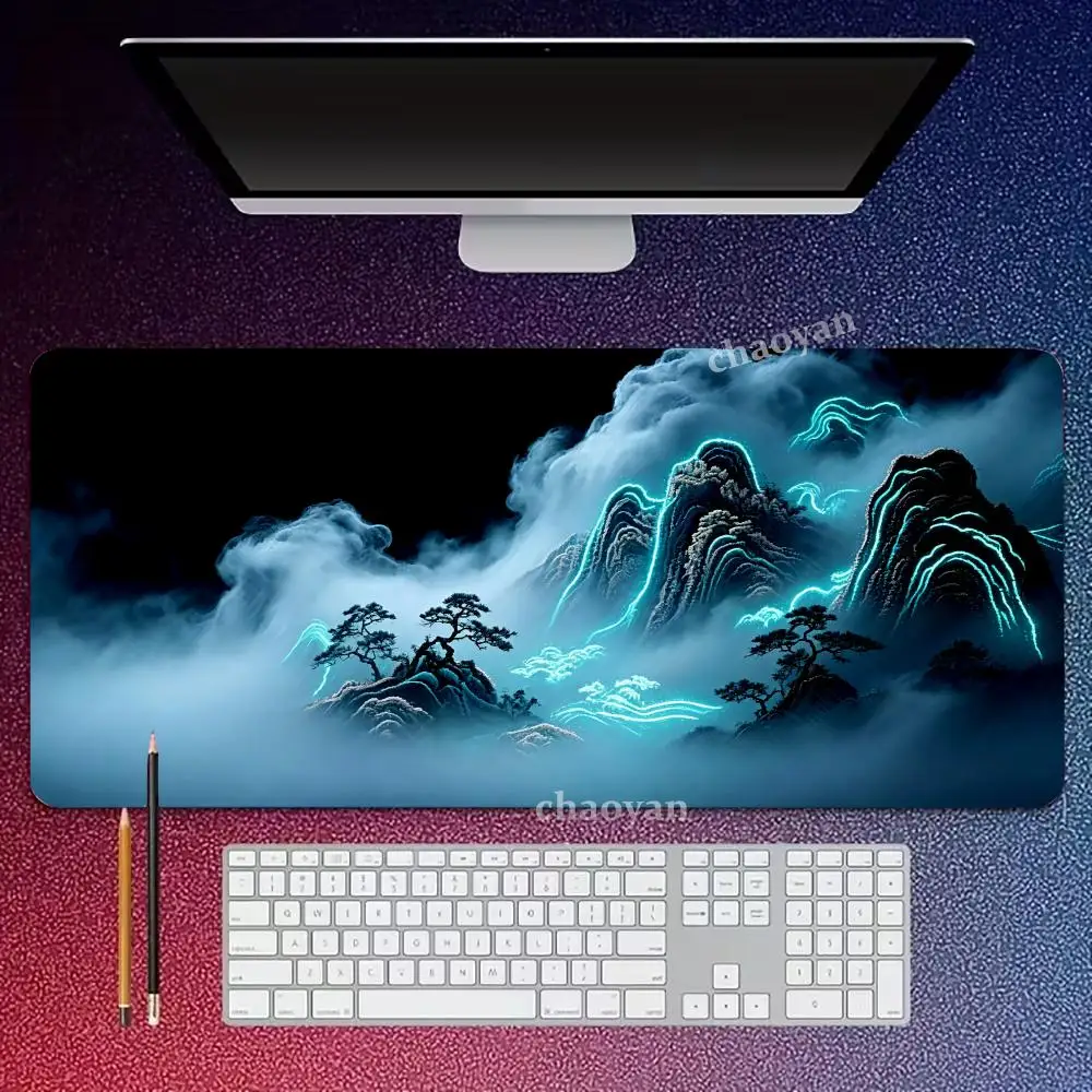

Mountain scenery Mouse Pad Large Computer Office Game Table Mats XXL Rubber Anti-slip Gaming Keyboard Mousepads Long Desk Pads