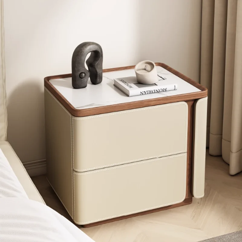 

Aesthetic Simple Bedside Tables Italian Trendy Design Storage Nightstands With Drawers Table De Chevet Bedroom Furniture