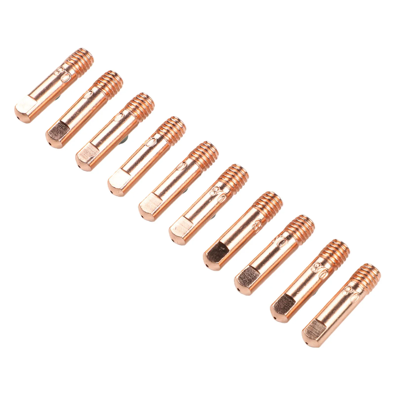 

30PCS Copper Welding Contact Tips 0 030 0 8mm for For Mig Welding Torch For 15AK and Reliable Welding Accessories