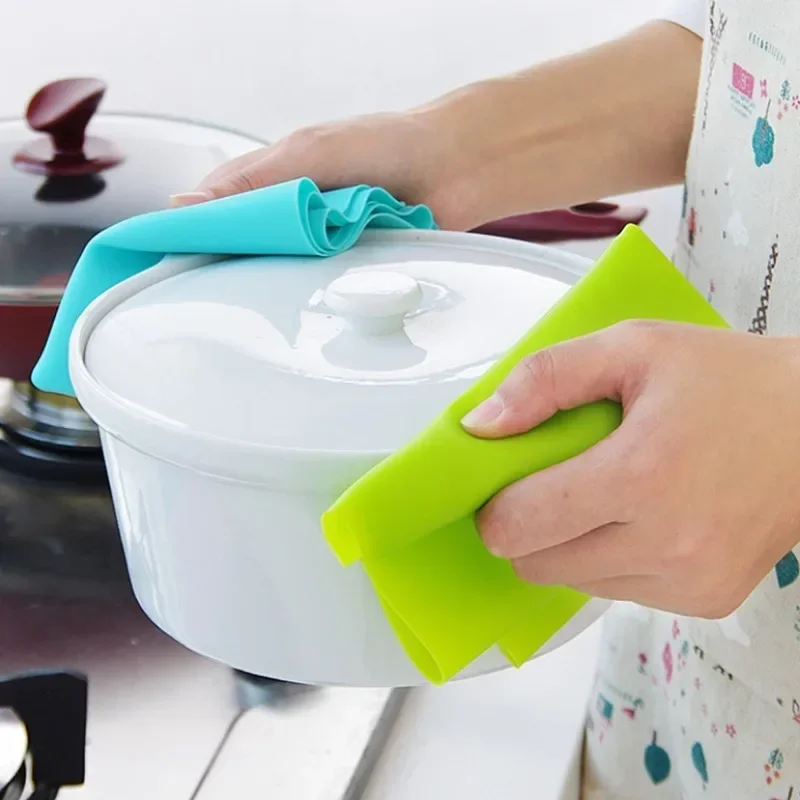 40x30cm Food Grade Anti Slip and Heat-insulating Silicone Kneading Mat, Meal Mat, Children's Teaching Biodegradable Table Mat