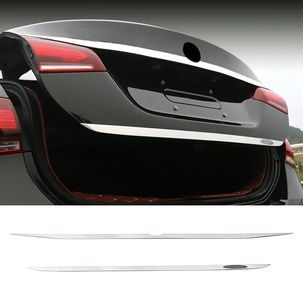 Do Mercedes Benz A Class Sedan W177 A180 A200 A250 Samochodowe tylne drzwi bagażnika Wykończenie klapy tylnej ze stali nierdzewnej Błyszcząca naklejka dekoracyjna