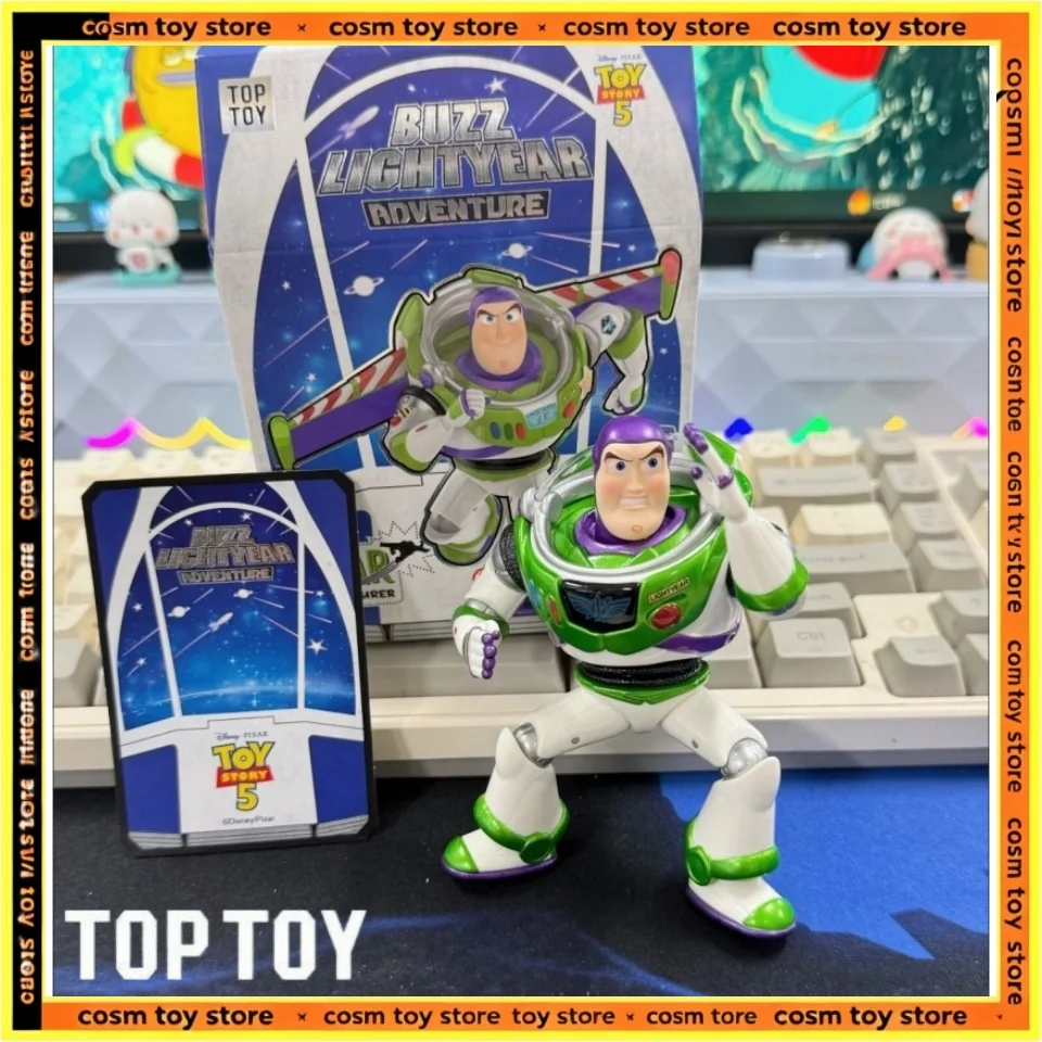 Genuine TOP TOY Buzz Lightyear Adventure Building Block Blind Box ABS Bricks Exquisite Desktop Ornament Surprise Holiday Gift