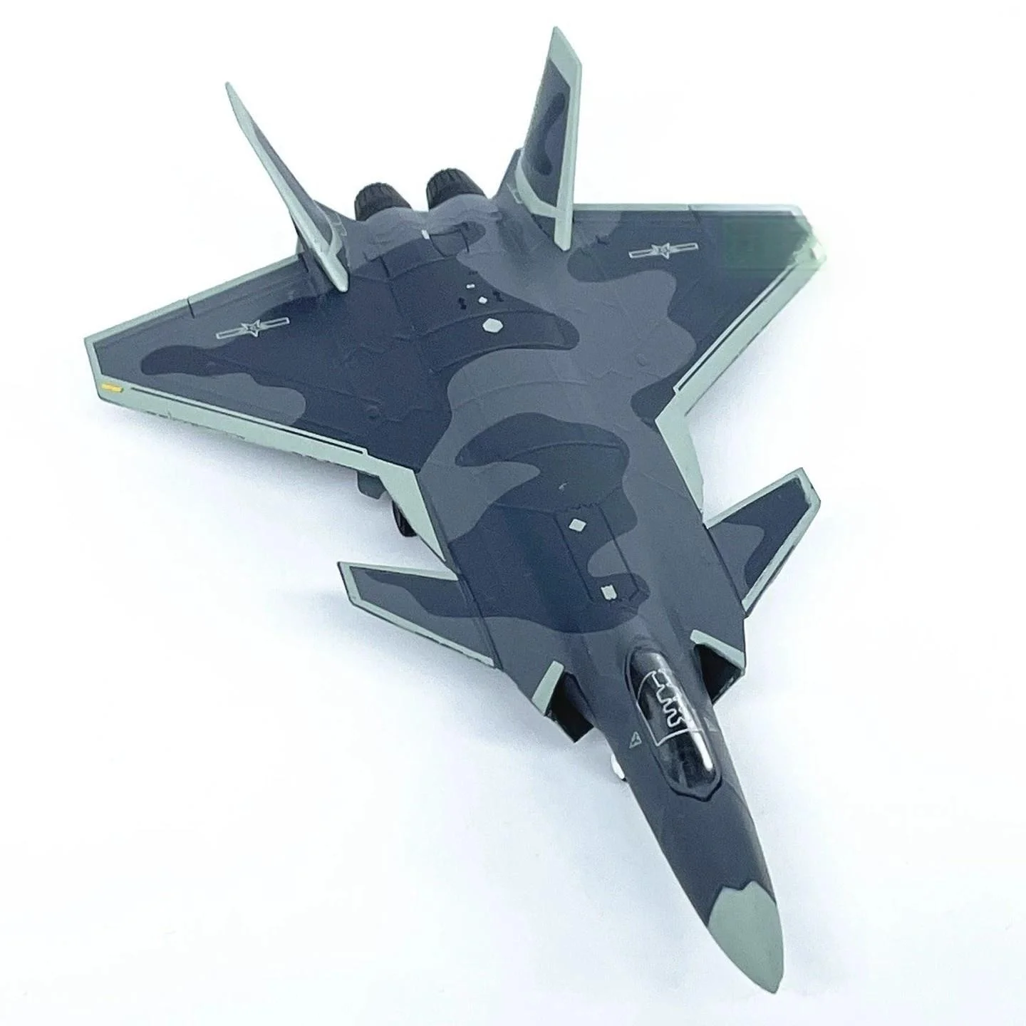 1/144 Scale Chinese Fifth-Generation J-20 Stealth Fighter Metal Model Airplane Simulation Aircraft Static Display Creative Gift
