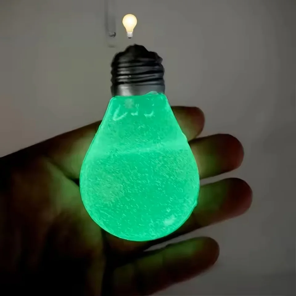 Squishy Light Bulb Maltose Luminous Squeeze Toy Slow Rebound Sensory Fidget Toy ASMR Sensory Stress Relief Toy