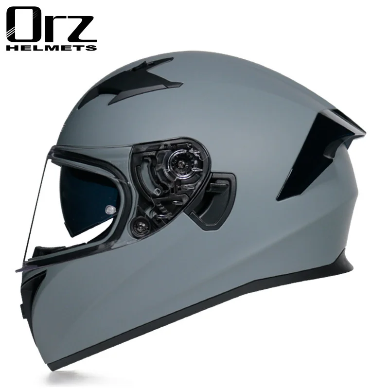 

2 Gifts Full Face Motorcycle Helmet With Dual Lens Motorbike Helmet For Adults Double Visors Dirt Bike Helmets For Adults