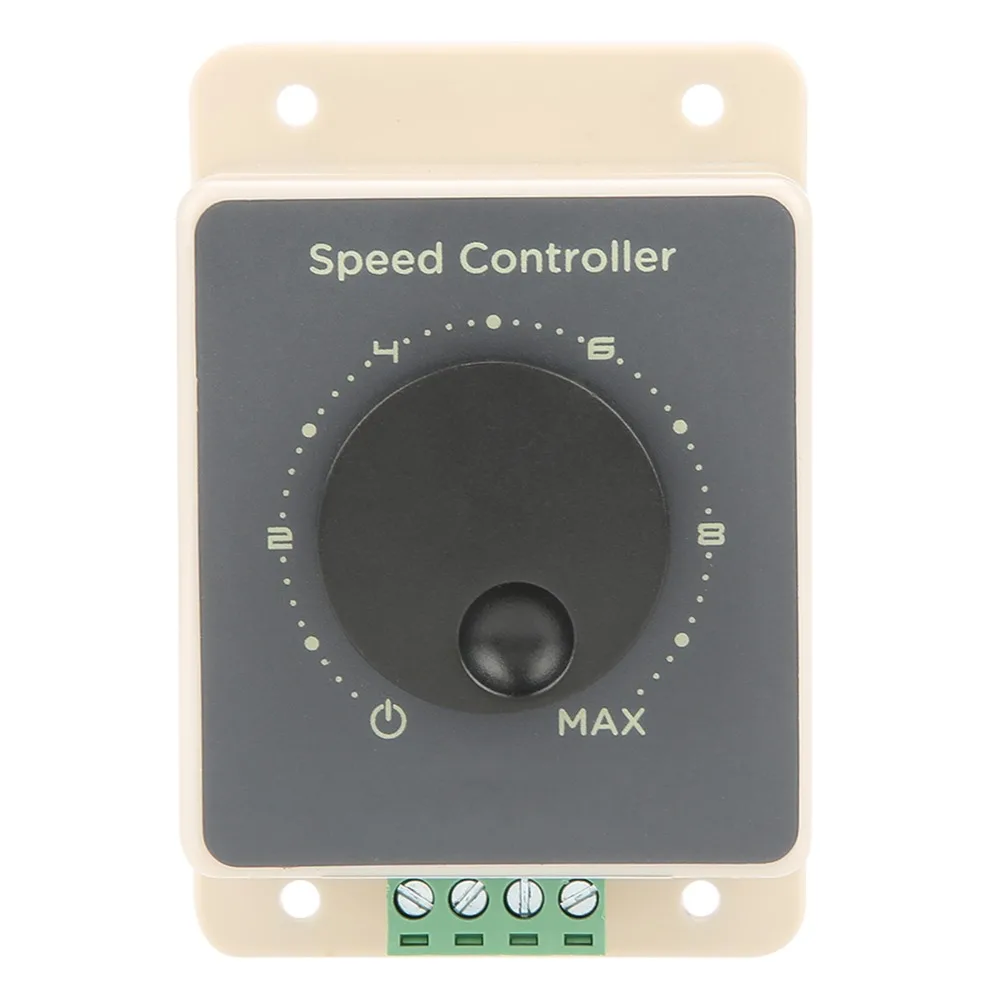 10-60V Input DC Motor Speed Controller 20A High Power Screw Terminal PWM Motor Governor 3.46x2.32x1.38in Size