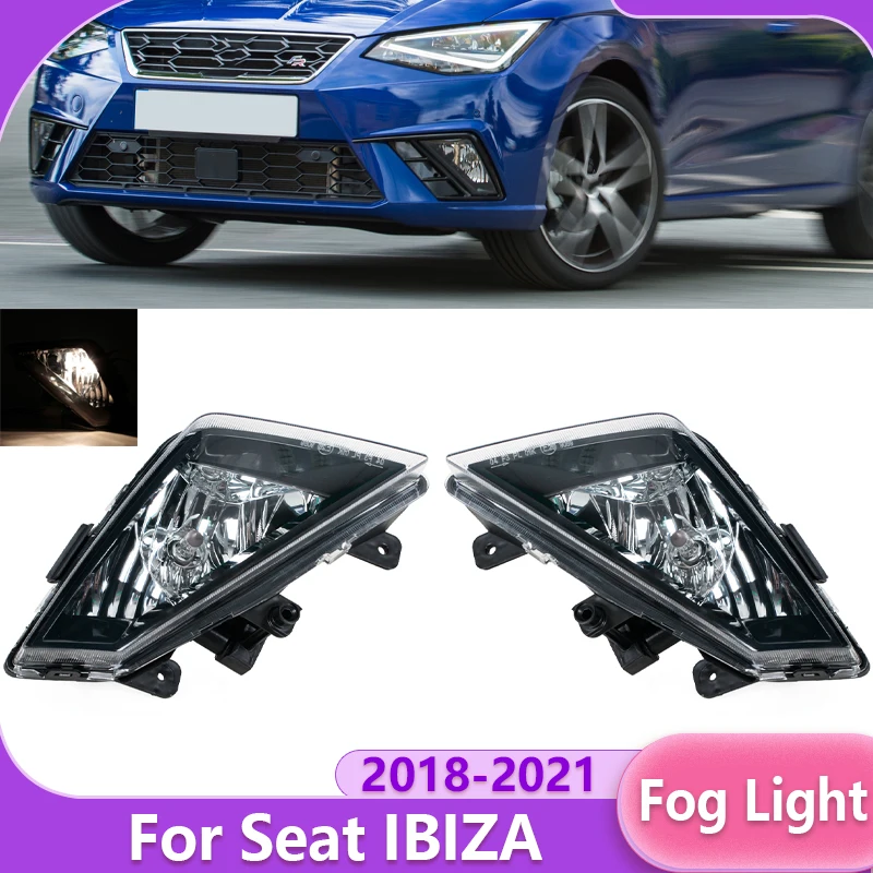 

Передний противотуманный фонарь в сборе с лампой для Seat IBIZA 2018-2021, артикулы 6F0941701A, 6F0941702A