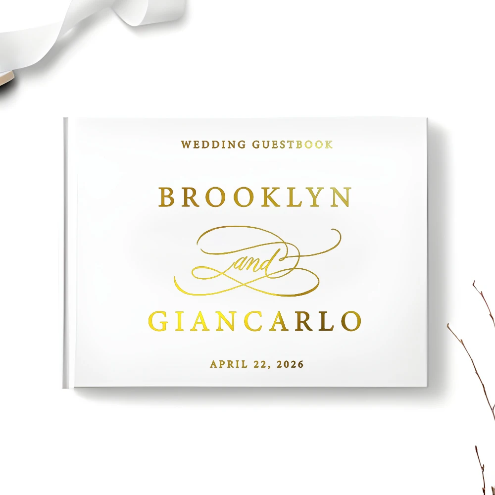 

Personalized Wedding Guest Book, Wedding Photo Book Album, Modern Wedding Guest Book Phone, Telephone Wedding Guest Book