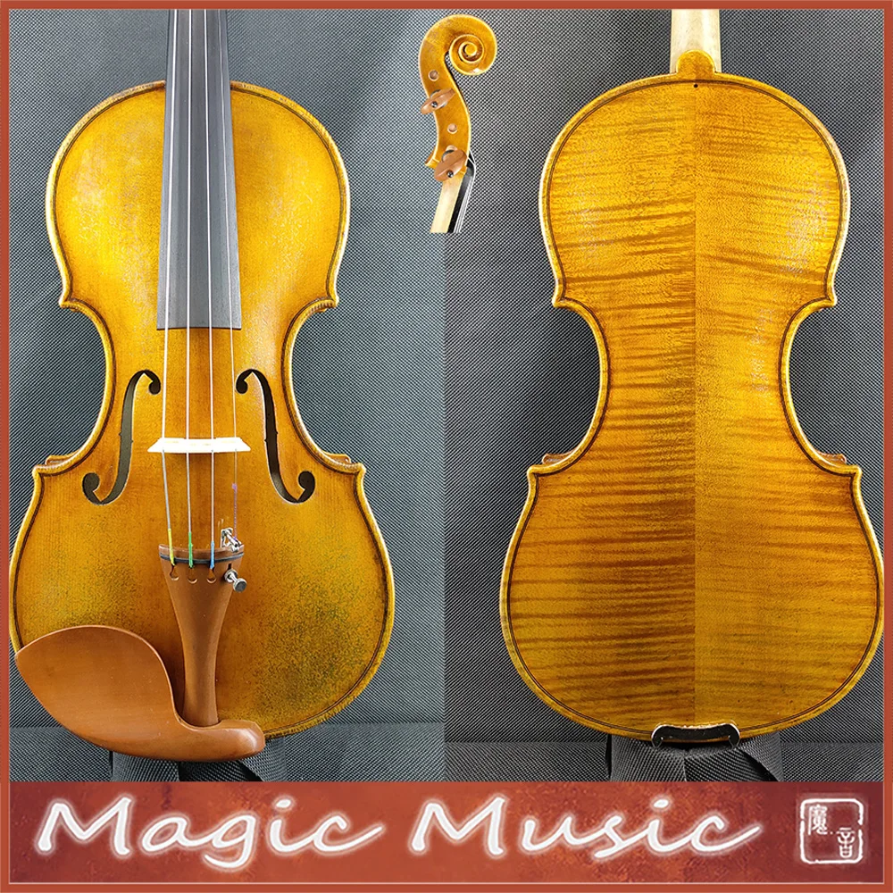 Rare Copy of Rogerius Bon Nicolai Amati Master Violin 4/4 Size #3349, Russian Spruce, Professional, Hand Made, Oil Varnish