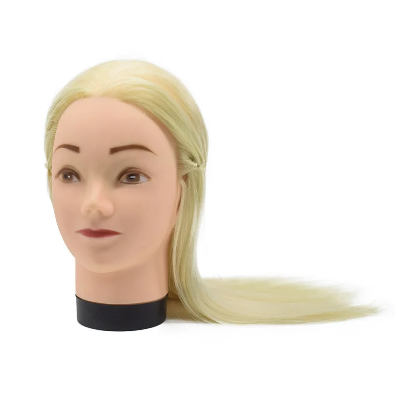 

Wig long straight hair mold, wig teaching head, model head, practice tool, durable and sturdy, safe material