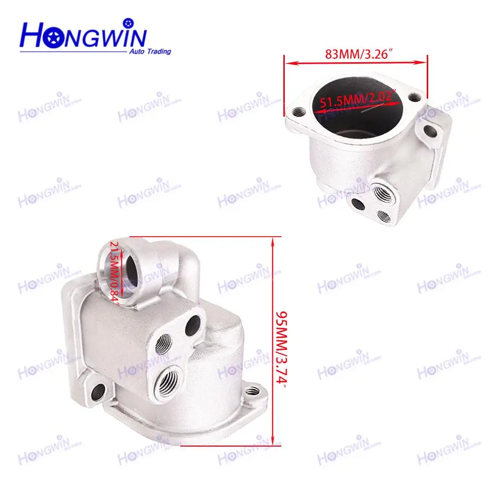 1/2PCS 25613-22001 2561322001 Engine Coolant Thermostat Housing For Hyundai Accent Hyundai Scoupe 1.5L L4 view 2