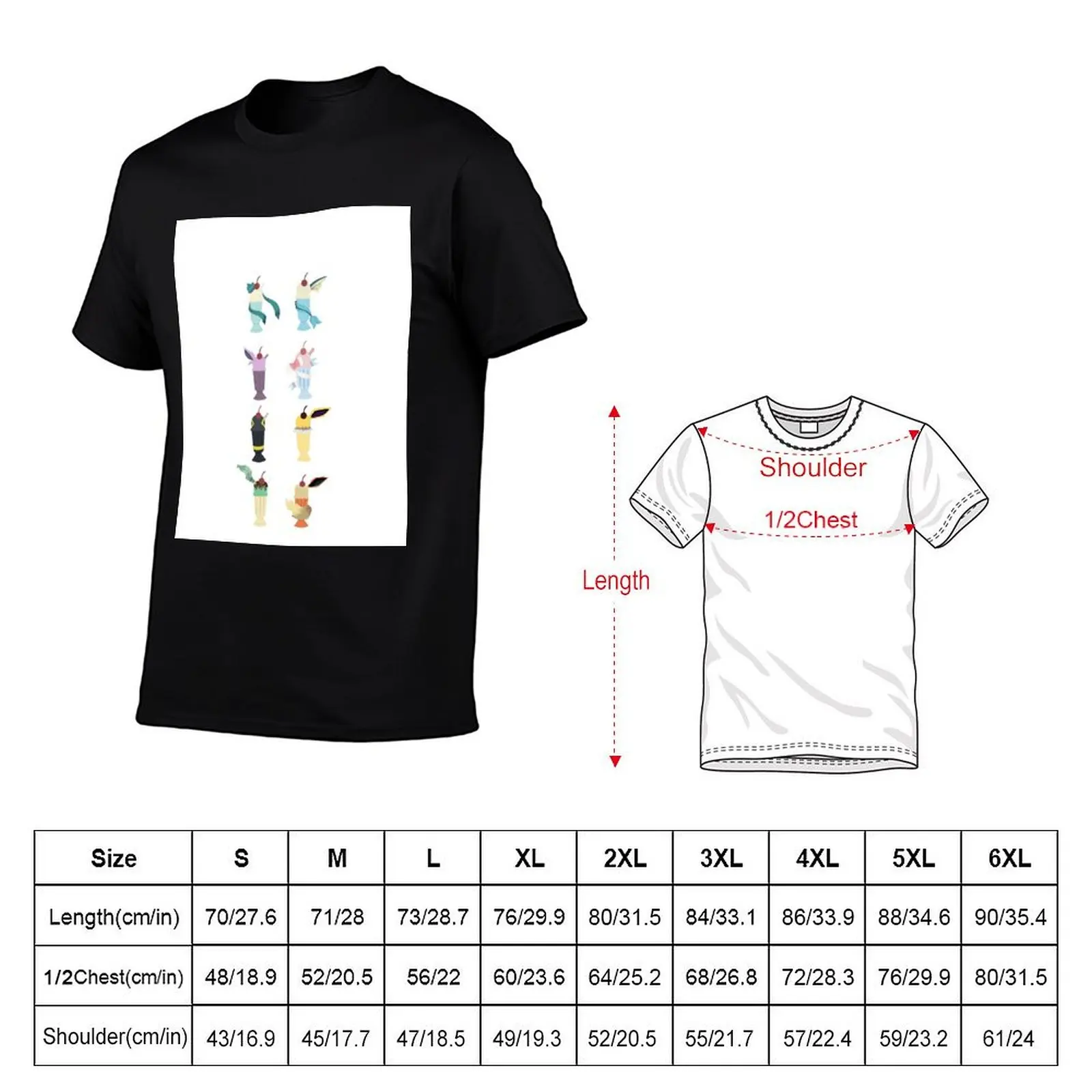 Eeveeloution Milkshakes T-Shirt cute clothes quick-drying compression shirt men