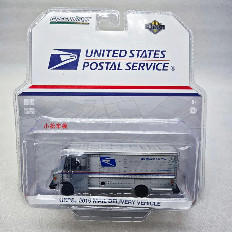 

Greenlight 1:64 2019 Mail Delivery Truck United States Postal Service Varnish Series Alloy Die Casting Model Collect Ornaments