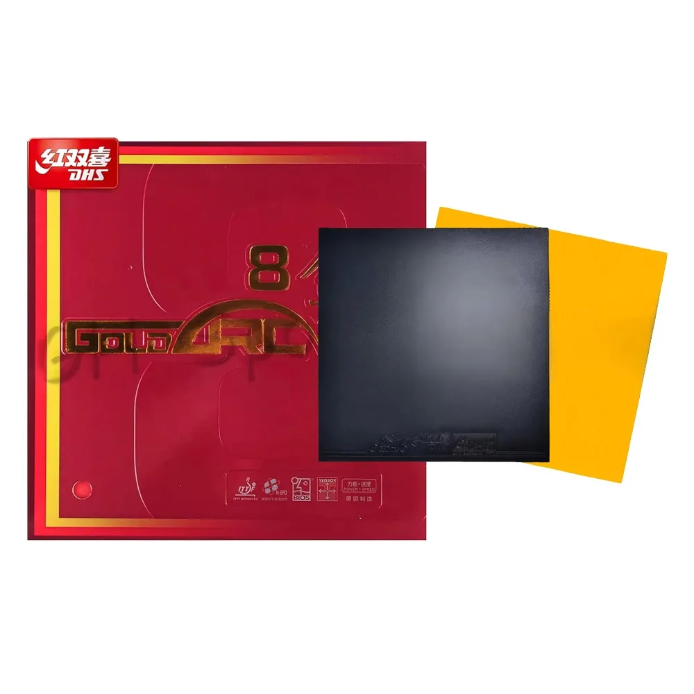 DHS New GoldArc 8 Made in Germany Gold Arc Table Tennis Rubber Ping Pong Sponge Goldarc8