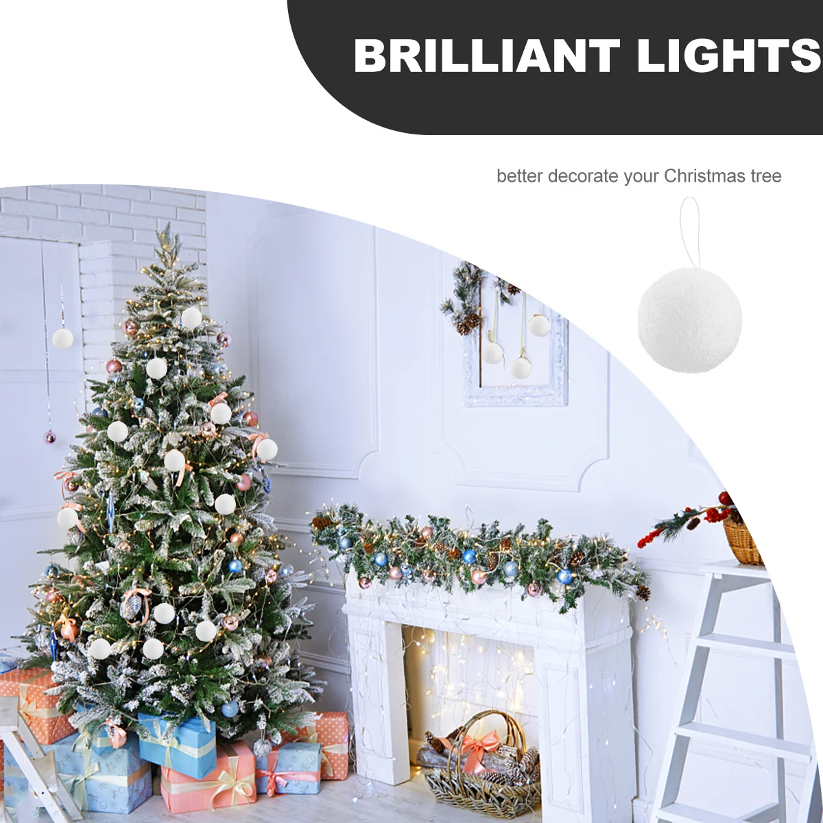 

12 pcs Christmas Ball Decoration Craft Balls For Party Wedding Holiday Decor Xmas Hanging Pendants Indoor Ornament Decorative