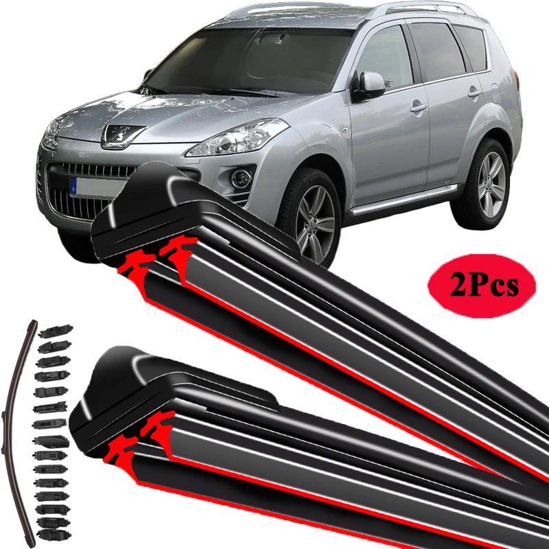 

For Peugeot 4007 2007-2012 Car Windshield Wiper Blade Front Windscreen Brushes Washer Accessories Window Cleaning Replacement