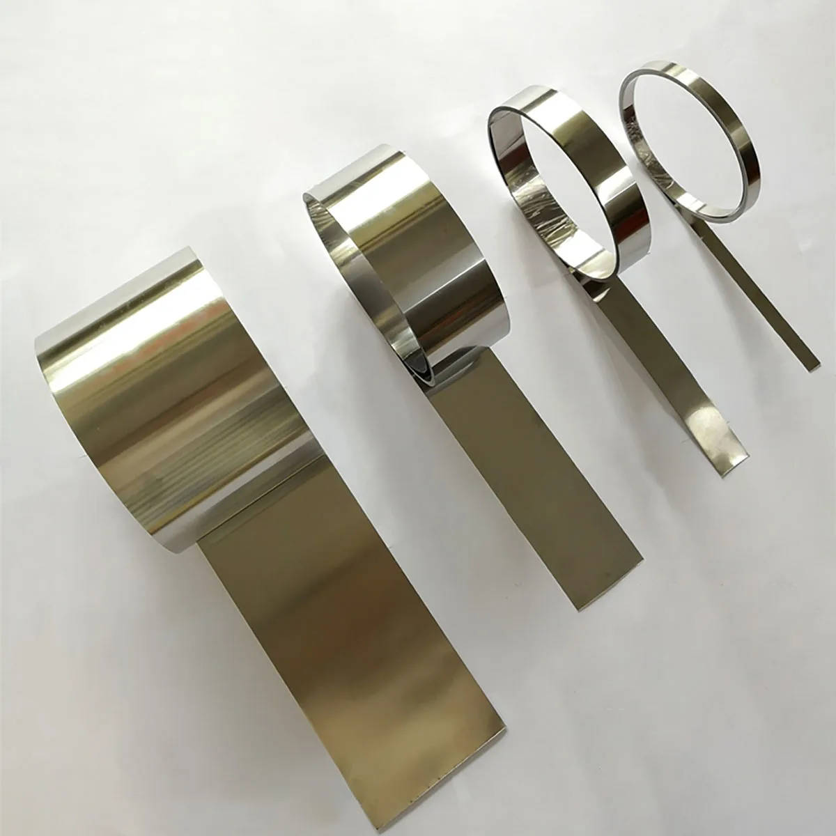 304 Stainless Steel Foil Strip Steel Foil Roll Narrow Strip Width 10 20 30 40 50 100mm Thickness 0.1/0.2/0.3/0.4/0.5/1mm