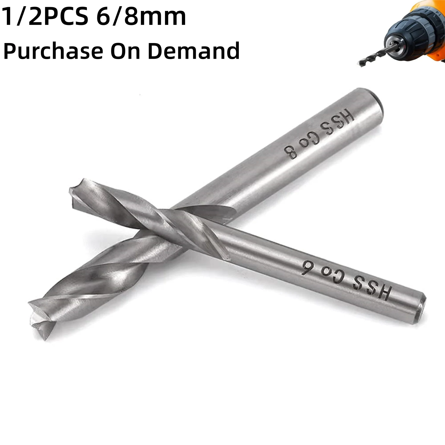 1/2PCS HSS Spot Weld Drill Bit Set Panels Separated Spotting Welder Cobalt Tips Suitable for Power Drill Spot Welding 6mm/8mm