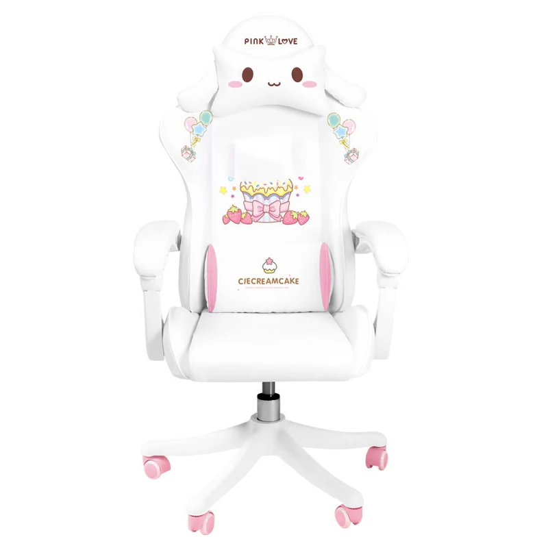 Clearance Promotion Gaming Chair Home Office Computer chair Cartoon Animation Comfortable Student Learning Lift Swivel Seat
