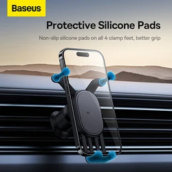 Baseus Gravity Car Phone Holder Stand Auto Air Vent Mount Holder SmartPhone GPS Support For iPhone 14 13 12 Pro Max Samsung