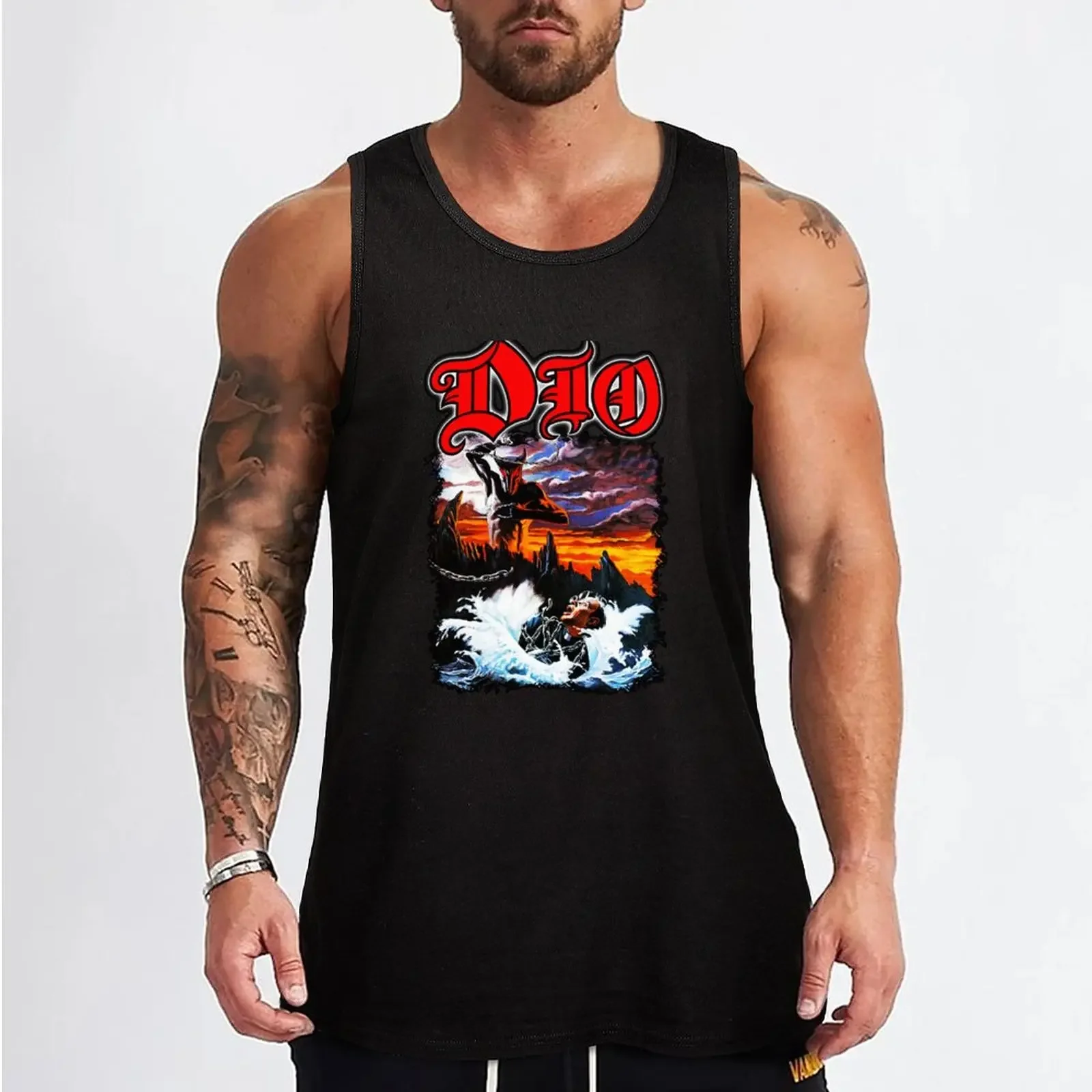 New Dio Genre: rock Tank Top Sportswear for men cool things vest for men