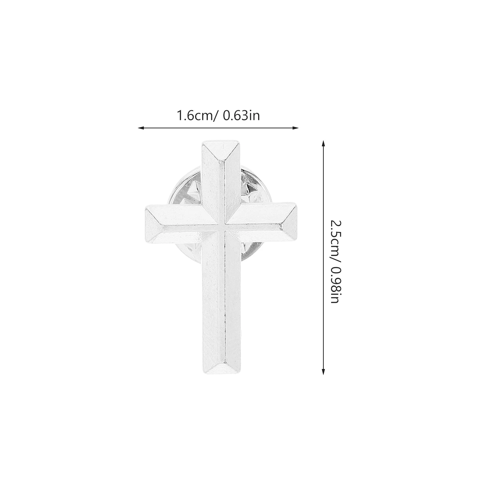 

12pcs Zinc Alloy Cross Shape Brooch Durable Metal Lapel Pin For Diy Apparel Scarf Hat Accessories Decor Unique Cross Design