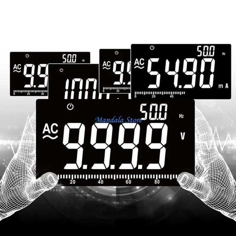 

U2JC High for Smart Multimeter Digital Handheld Automatic AC for DC Current Meter Multifunctional Voltmeter