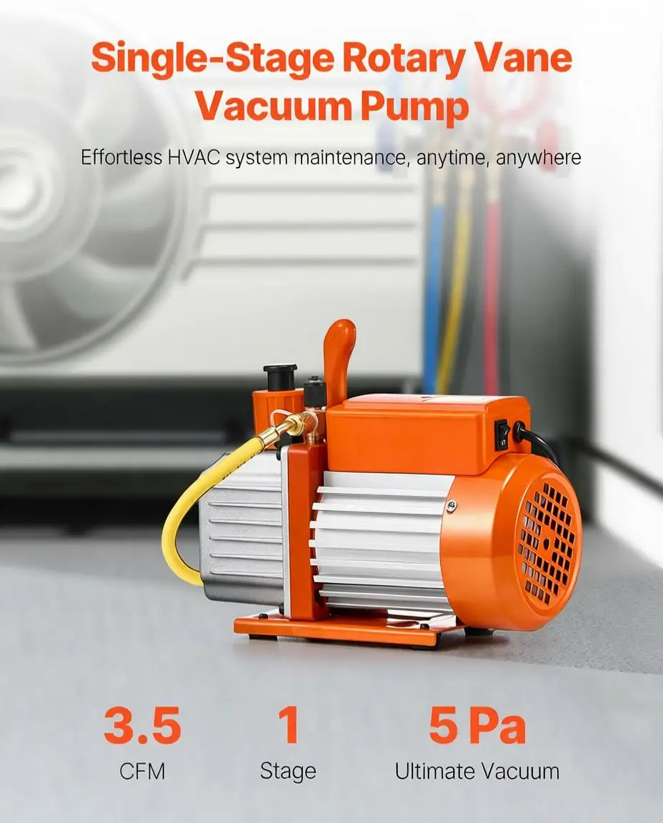 Vacuum Pump, 3.5 Cf…