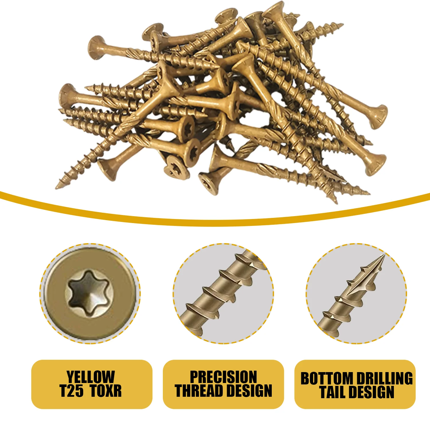 100Pcs #10×2‑1/2