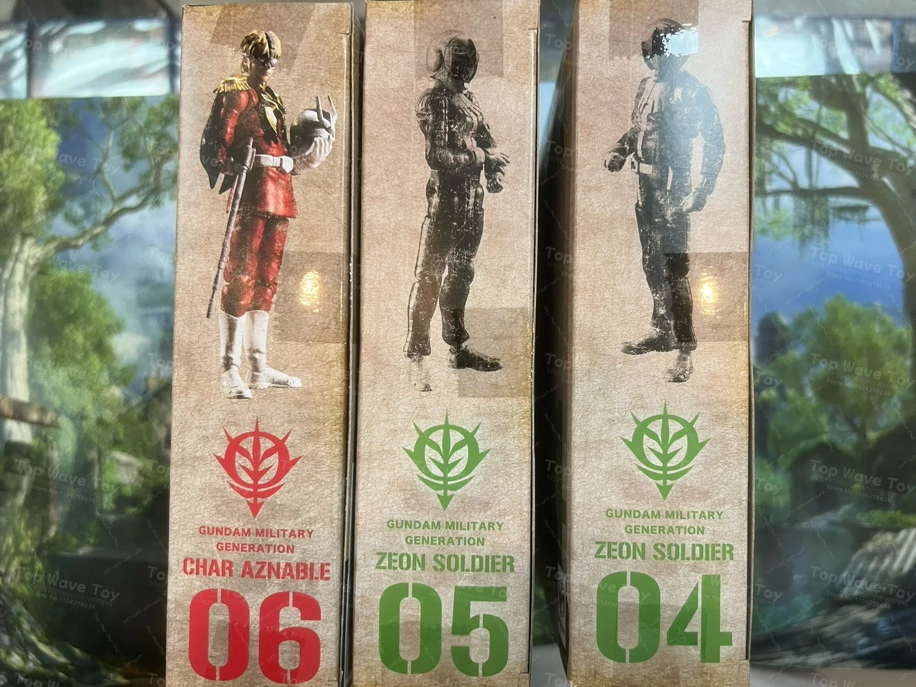 새로운 재고 오리지널 모바일 슈트 모델 메가하우스 MH GMG 군사 세대 ZEON SOLDIER 애니메이션 모델 액션 피규어 크리스마스 선물