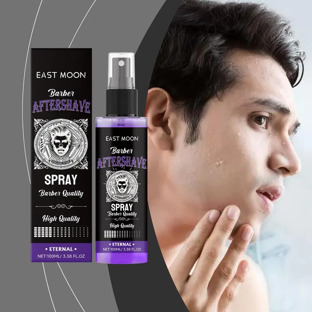 Spray hidratante profundo para después del afeitado, 100ml, reparación de hidratación eficiente, calma la barba, reduce el enrojecimiento, hinchazón, no graso, suave