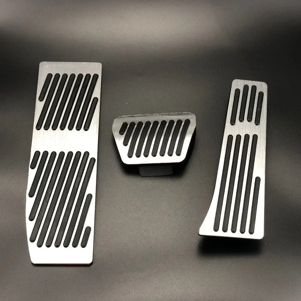 Fashion Silver/Black Aluminium Alloy Car Pedals Rest For BMW X1 M3 E30 E36 E39 E46 E87 E90 E91 E92 E93 Car-Styling accessories