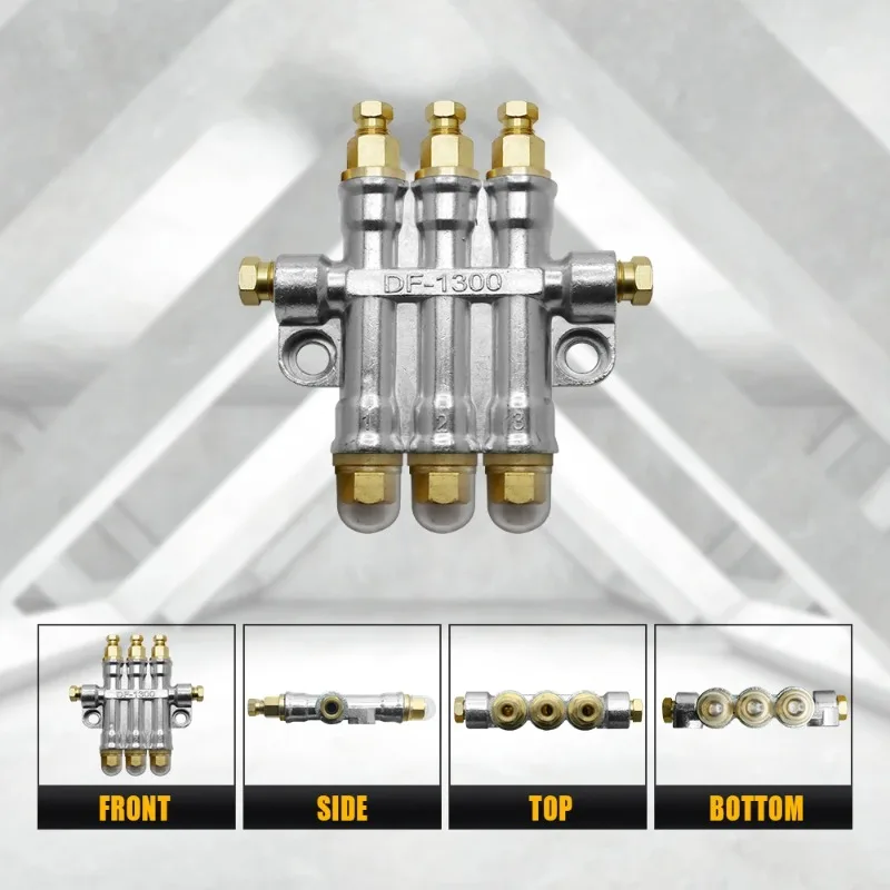 HLTNC 2/3/4/5/6/7 Ways Detective Volumetric Grease Oil Distributor Value Manifold Block For Centralized Lubrication System
