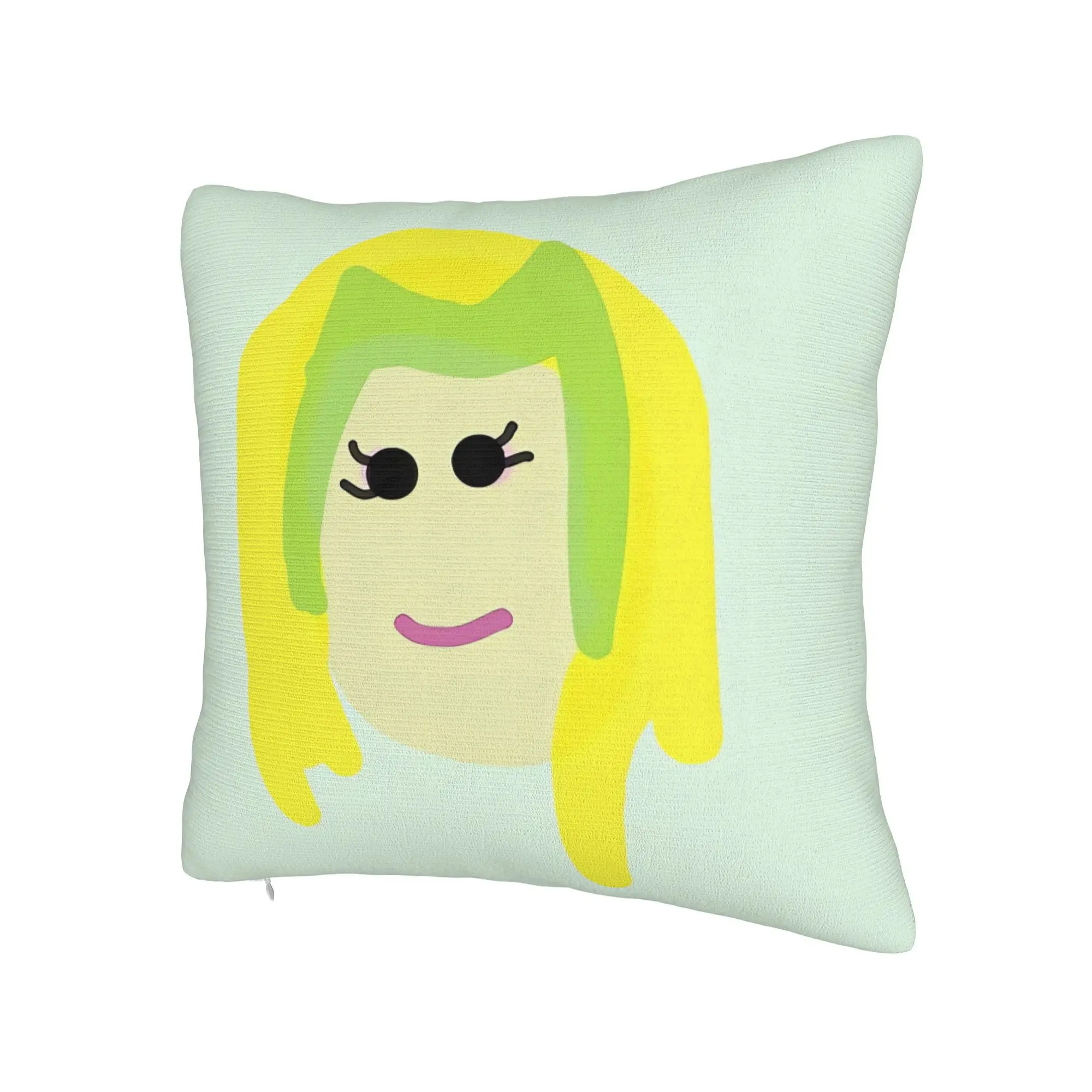 Poorly Drawn Enchantress Themed Stylish Home Accent Double Sided Printed Throw Pillowcase for Seasonal Decoration Changes
