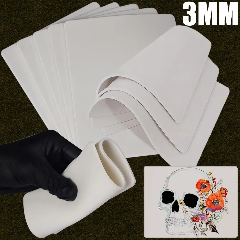 

15/10/8/5/3/1 шт., кожа для практики татуировки, 3 мм, белая силиконовая искусственная кожа для татуировки для перманентного макияжа, инструмент для упражнений для начинающих
