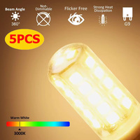 5Pcs G9 LED Bulbs 9W AC 220V G9 LED Lamp LED Bulb SMD 2835 LED G9 Light Replace 30 / 70W Halogen Lamp Warm White / White Light