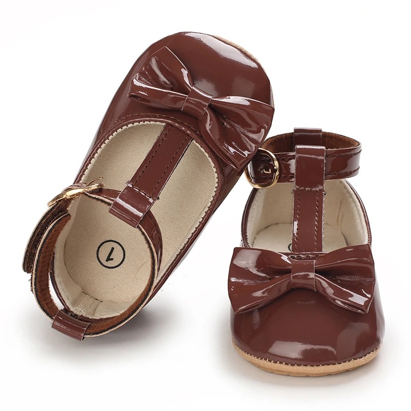 HAIZHIW Mode PU Leder Baby Prinzessin Schuhe Neugeborene Mädchen Mokassins Schuhe Gummi Sohle Prewalker Nicht-slip Sommer Erste Wanderer – Detail 5
