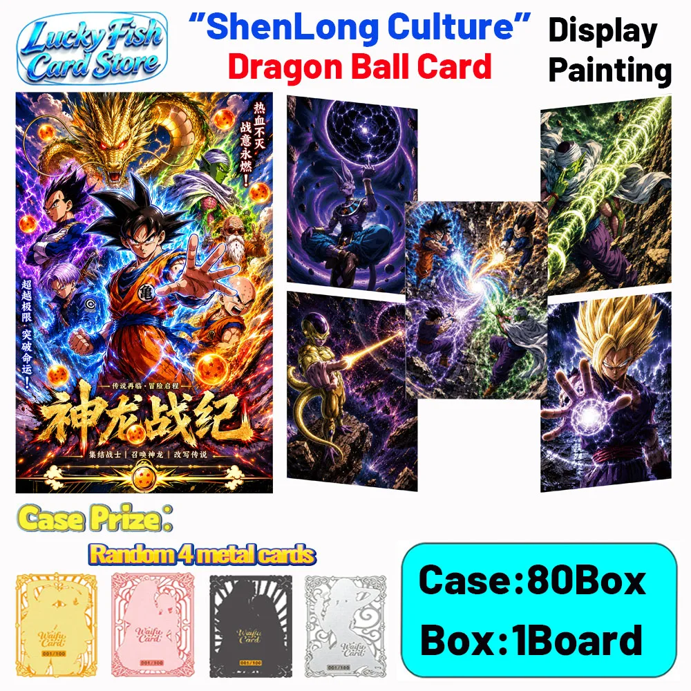 Wholesale 2026 New ShenLong Creative Studio Dragon Ball Cards Micro Jet Printing Boards Anime Collectibles Character Fan Gifts