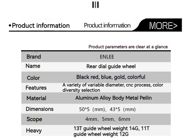 ENLEE Fahrrad Schaltwerk Riemenscheiben Mountainbike Und Rennrad Schaltwerk Riemenscheiben 11T 13T Stahl Lager Schaltwerk Teile – Detail 2