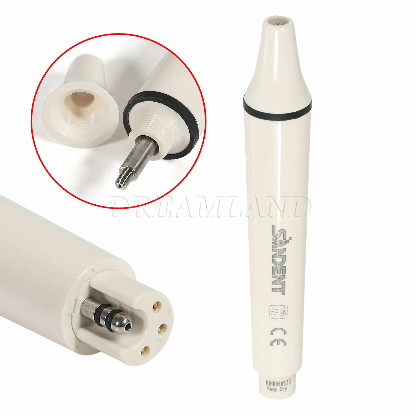 Dental Ultrasonic Piezo Scaler Handpiece+ Silicon Cable Tube Hose Tubing For EMS