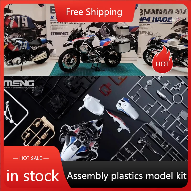 

Bmw 1/9 Meng R 1250 Gs Adv Waterbird внедорожный мотоцикл для путешествий Mt-005s комплект пластиковой модели в сборе подарок на день рождения