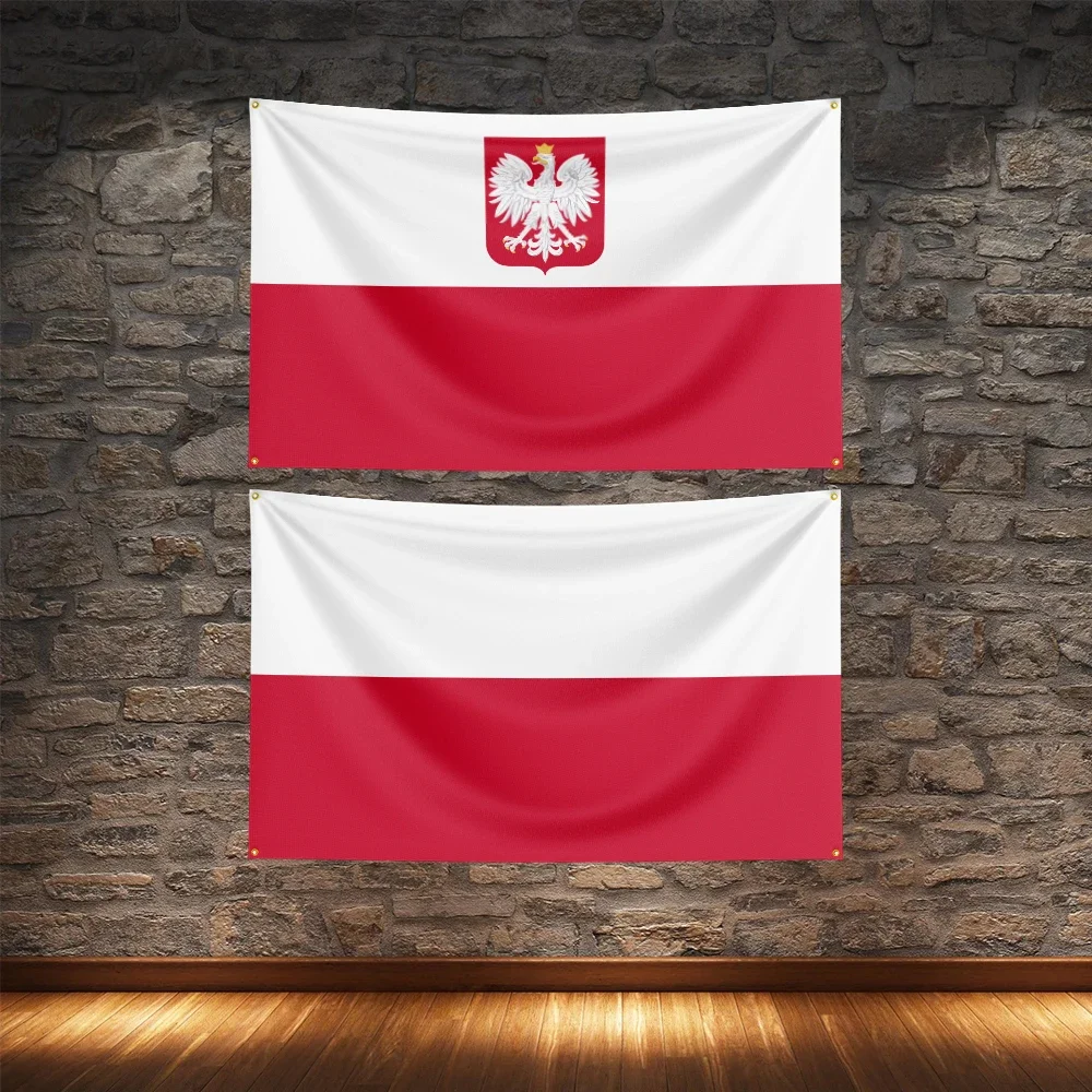 Single-sided printing of the Poland flag wall decoration