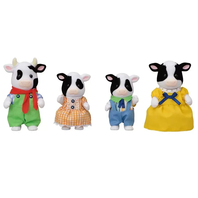 Sylvanian Families Buttercup Friesian Cow Family 4pcs Set Animal Toys Dolls Girl Gift New in Box 5618