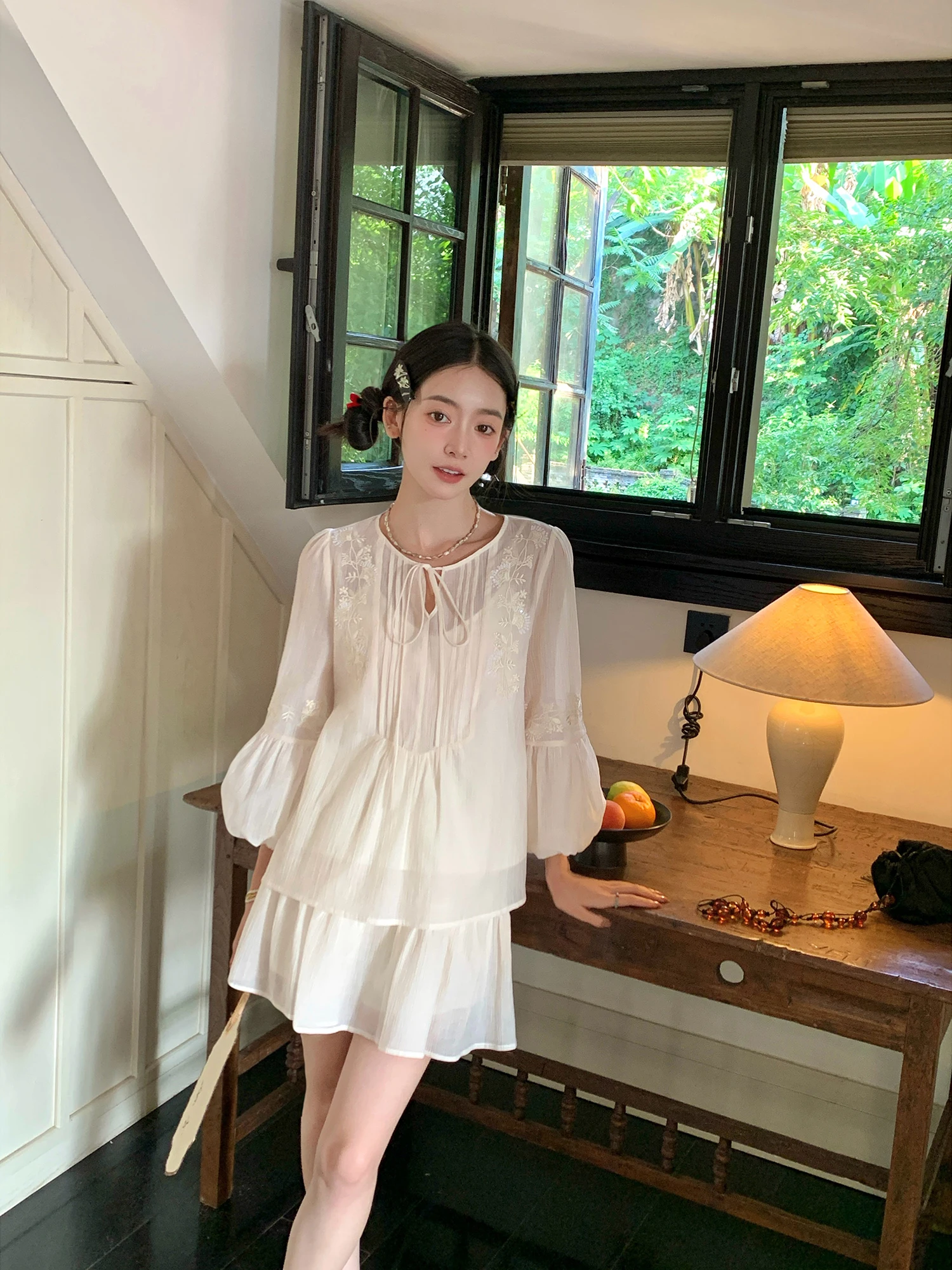 

Original Summer Fairy Aosphere Women's Bright Sequin Embroidered Lantern Sve Small Set Clete Faion Set 2025