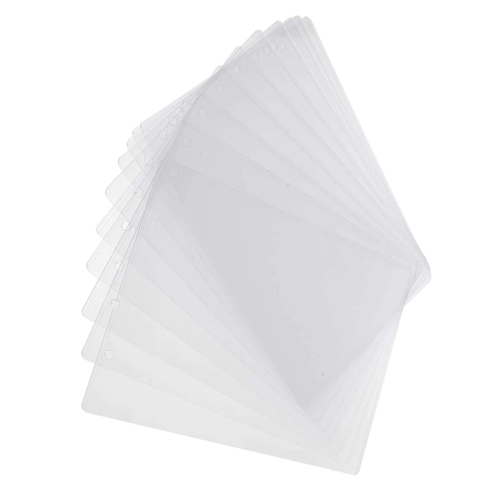 

10pcs A4 Transparent Paper Sleeves Clear Sheet Document Display Sign Protectors Magazine Sleeves For Supermarket Decor Plastic