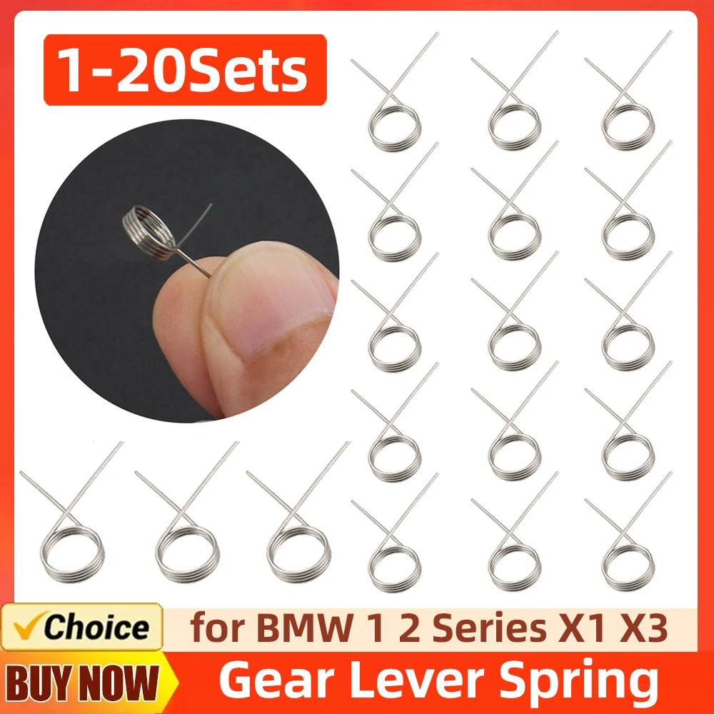 1-20Sets Mini Gear Mechanism Module Alloy Gear Lever Torsion Spring Mini Gear Mechanism Torsion Spring for BMW 1 2 Series X1 X3