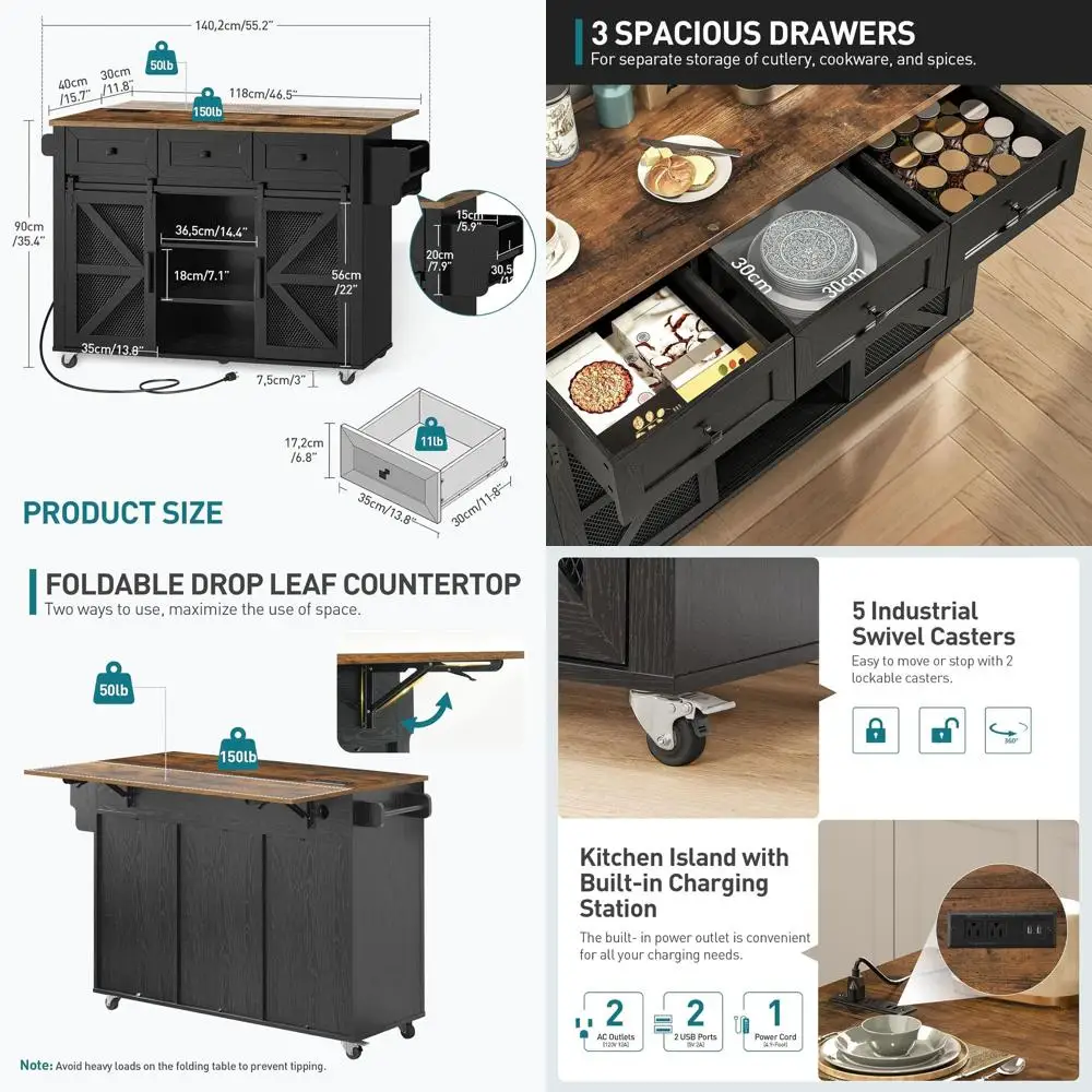 55 Rolling Kitchen …